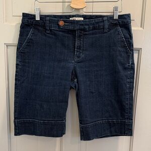 CABi Jeans Lou Bermuda Jean Shorts Dark Wash Size 12